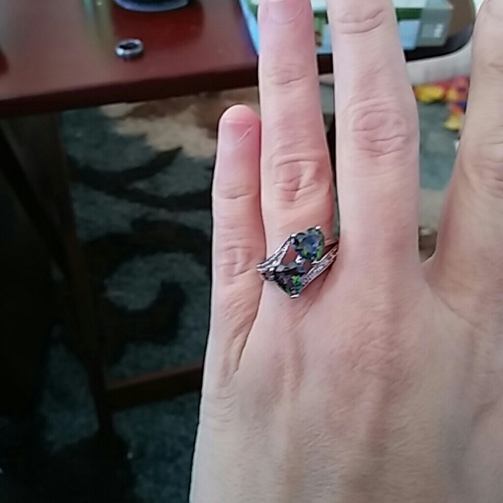 Beautiful two heart ring